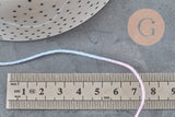 Cordon coton multicolore pastel 1mm, x5 mètre (G11330)