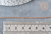 Cordon cuivre métalisé tressé cuivre polyester 1mm, x1 mètre (G8171)
