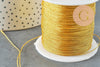 Cordon doré en nylon 1mm, x1 ou x5 mètres (G6132)