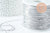 Cordon élastique argenté 1mm, cordon pour bijoux x1 mètre (G9884)