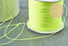 Cordon fil de jade jaune fluorescent polyester 0.6mm, x1 mètre (G9518)