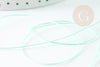 Cordon fil de jade vert clair polyester 0.5mm, x1 mètre (G9341)