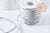 Cordon macramé Polyester argent 3mm, x1 mètre (G10590)