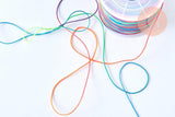 Cordon multicolore, fabrication bijoux bijoux,ruban mariage, scrapbooking, largeur 0.5-0.6mm, x1 mètre G6815