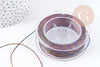 Cordon multicolore métallisé polyester 1mm, fil pour bijoux noeud coulissant, x1 mètre G9092