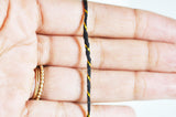 Cordon noir or, ruban mariage,fourniture créative, scrapbooking,1-1.5mm, bobine de 100 mètres G2150