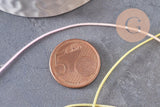 Cordon nylon multicolore pastel 0.8mm, fabrication bijoux x1 mètre (G9881)