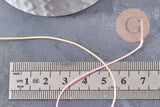 Cordon nylon multicolore pastel 0.8mm, fabrication bijoux x1 mètre (G9881)