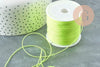 Cordon pour bijoux polyester jaune fluorescent 0.8mm, cordon fil de jade pour bijoux, x1 mètre G9455