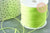Cordon pour bijoux polyester jaune fluorescent 0.8mm, cordon fil de jade pour bijoux, x1 mètre G9455