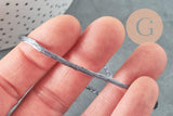 Cordon queue de rat polyester satin gris 2mm, x5 mètres (G1808)