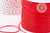 Cordon rouge tressé polyester 0.8mm, x1 mètre (G10670)