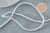 Cordon satiné torsadé argent 2-3mm, x1 ou x5 mètres (G1382)