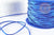 Cordon suédé bleu roi à paillettes imitation cuir 3-4mm, x1 mètre (G0780)