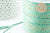 Cordon tressé Vert Jaune turquoise or 1.5mm x1 mètre G9731