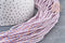 Cordon tressé parme rose 2mm, cordon pour bijoux, cordon multicolore scrapbooking, x1 mètre G8118
