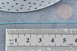Cordon turquoise tressé polyester 0.4mm, cordon fil de jade pour bijoux, x 1Mètre G8451