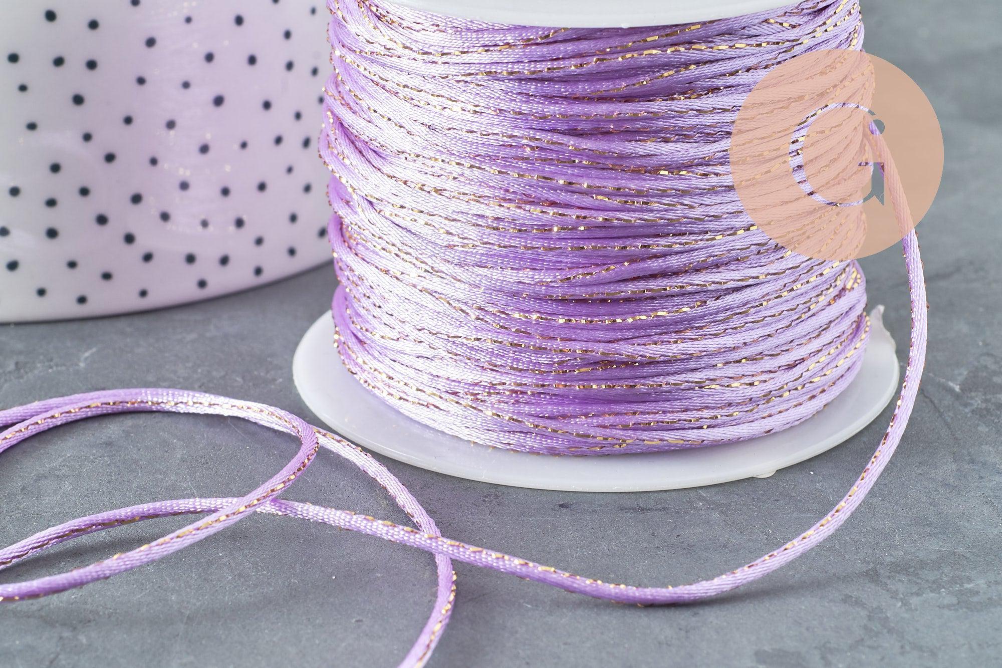 Cordon violet or queue de rat 1.5mm, x1 mètre (G3722)