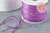 Cordon violet or,ruban mariage, scrapbooking, largeur 1.8mm, x1 mètre G1750