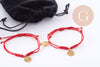 Duo bracelets union Saint Valentin aimant coeur, x1 (G10121)