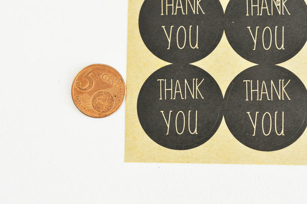 EP-Autocollants Merci 30mm, x12 (G5100)