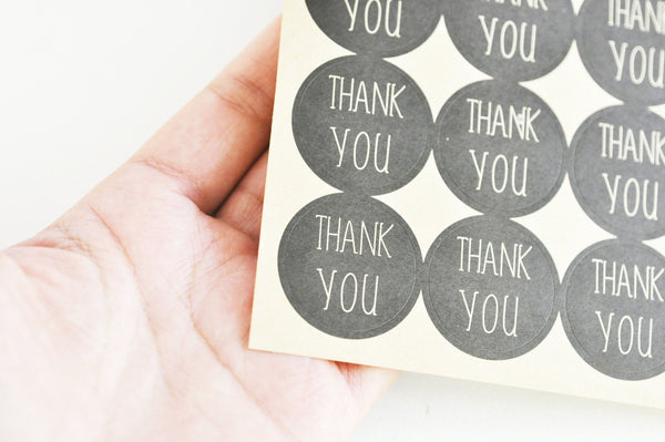 EP-Autocollants Merci 30mm, x12 (G5100)