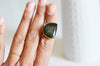 EP Bague réglable dorée labradorite 18mm, x1