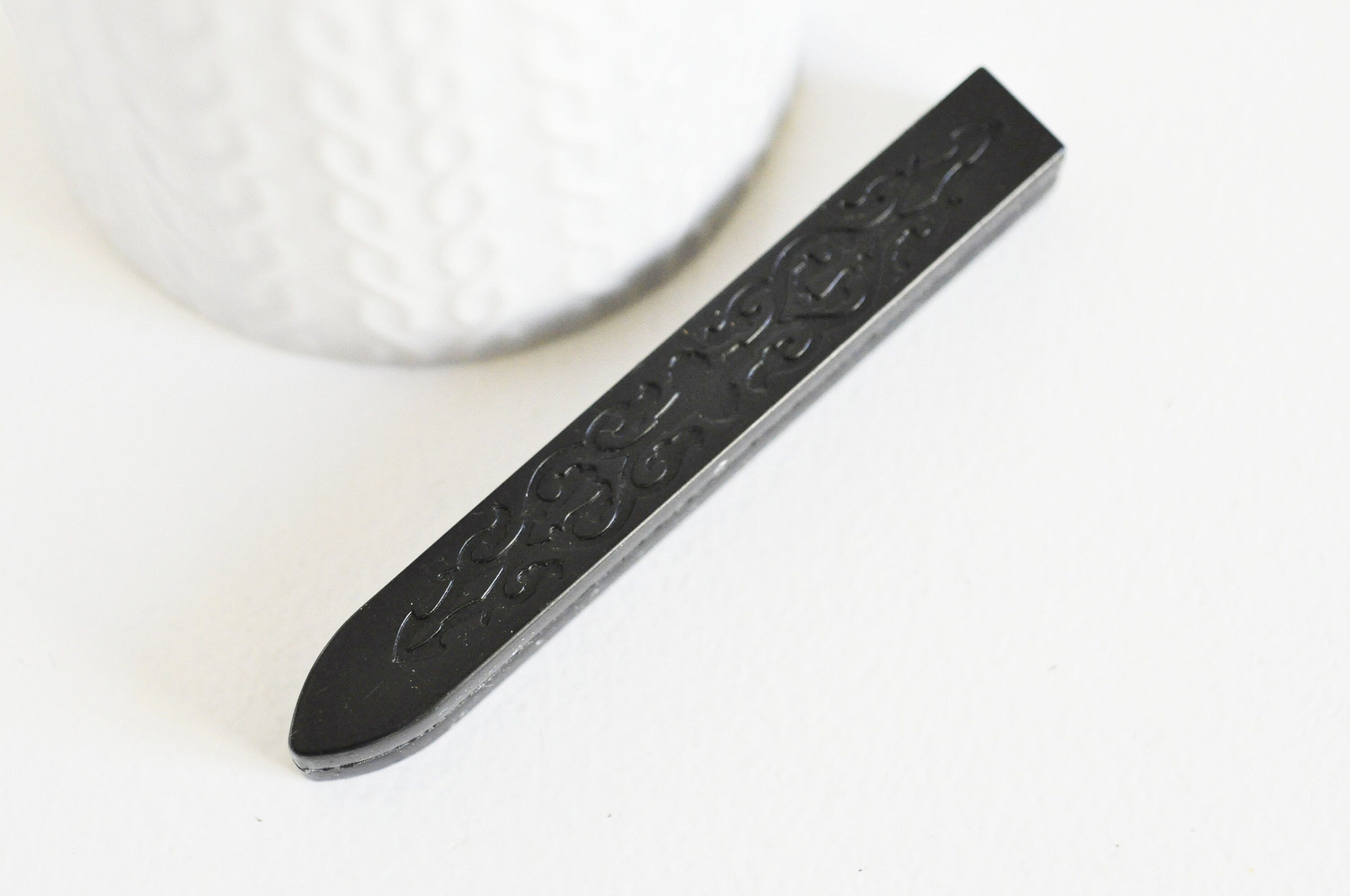 EP Batonnet de cire pour sceau à cacheter noire sans mèche, x1,G3422