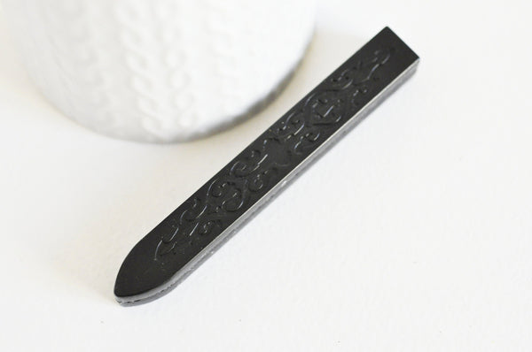 EP Batonnet de cire pour sceau à cacheter noire sans mèche, x1,G3422