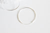 Boucles créoles fine argent 925 massif 30mm, x2 (G1895)