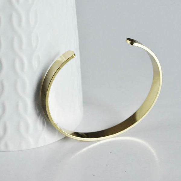 EP Bracelet jonc réglable doré 16k, fournitures créatives, laiton doré, bracelet original, fabrication bijoux, bracelet doré, 66mm-G1781