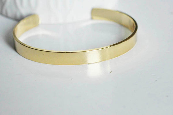 EP Bracelet jonc réglable doré 16k, fournitures créatives, laiton doré, bracelet original, fabrication bijoux, bracelet doré, 66mm-G1781