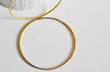EP Bracelet jonc torsadé laiton brut 60mm, x1 (G0558)