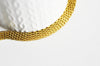 EP Bracelet maille acier doré 14k, bracelet doré,création bijoux,bracelet acier doré,sans nickel,bracelet acier chirurgical, 23cm G354