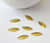 EP Breloque navette laiton 2 trous, fournitures pour bijoux, breloques laiton brut ,marquise bijoux, x 10,16mm-G654