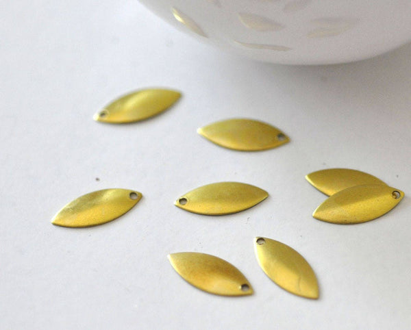 EP Breloque navette laiton brut 16mm, x10 (G2845)