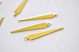 EP Breloque pointe laiton brut , fournitures créatives, pendentif sans nickel,creation bijoux, pendentif laiton,pendentif laiton,32mm,x 5
