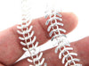 EP Chaine Arrêtes de poisson Fishbone en laiton argenté,chaine bijou, création bijoux,chaine fantaisie,sans nickel,1metre,G2389