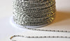 EP Chaine boule bambou platine, fourniture créative, chaine bijou, création bijoux,chaine boule,sans nickel, grossiste chaine,1.5mm, 1 metre