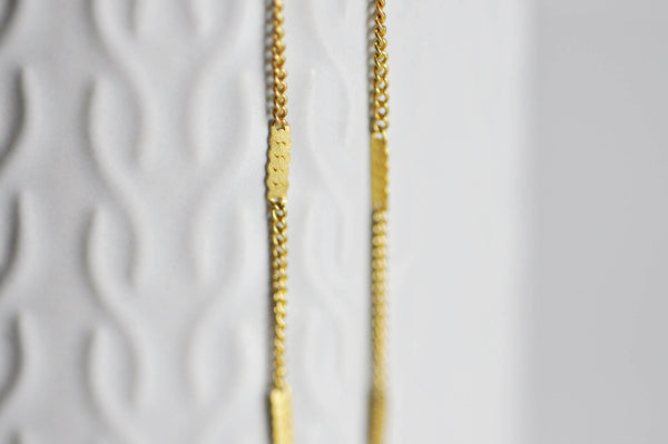 EP Chaine fine dorée fantaisie laiton doré 14K avec fermoir,2mm, 45cm-G0644