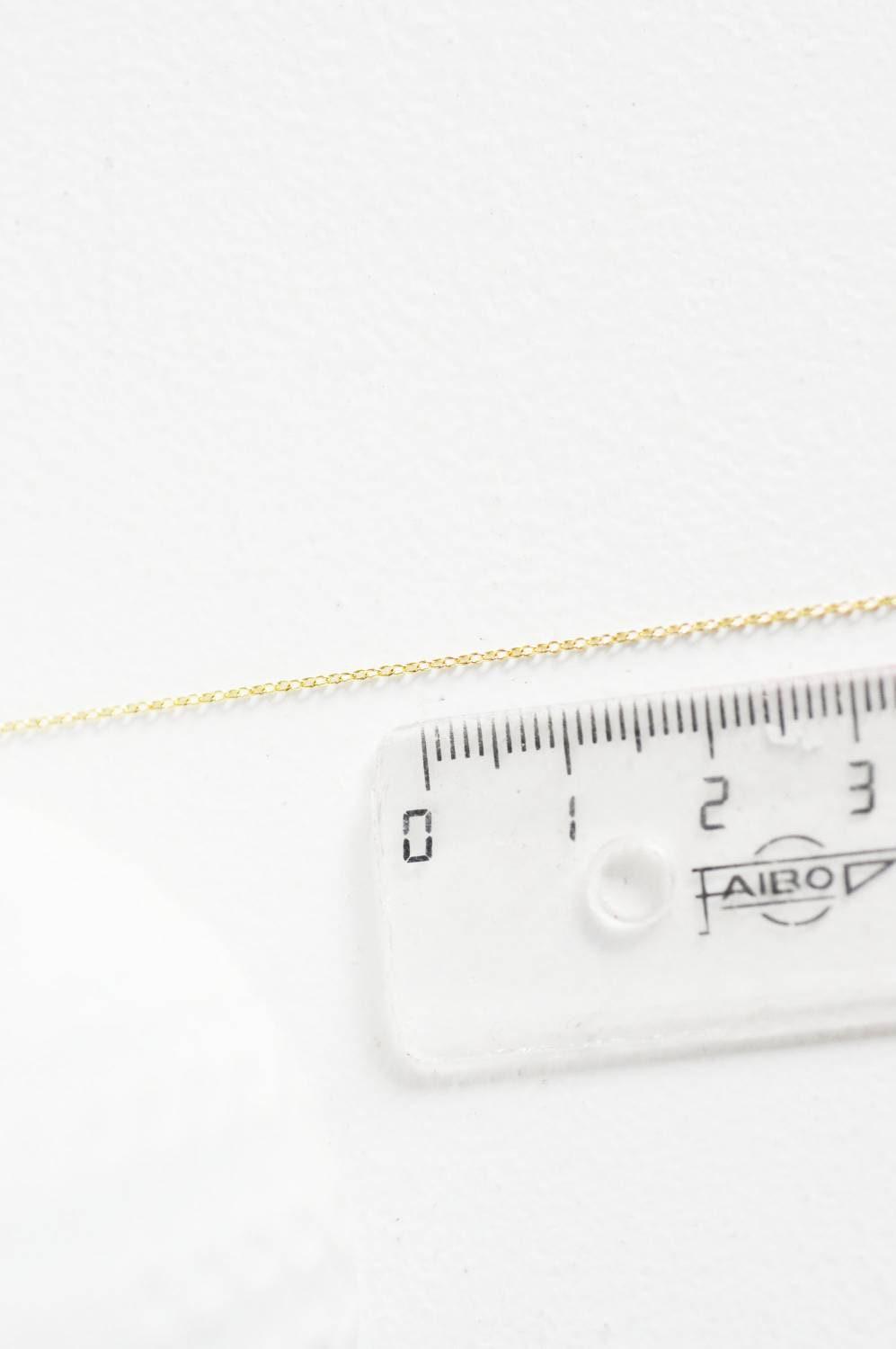 EP Chaine fine dorée gold-filled 14K, fourniture créative,chaine au metre chaine complète,chaine plaqué or,1.1mm, 1metre-xYG1449