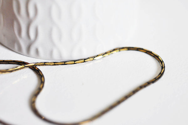 EP-Chaine serpent vieil or laiton brut 1.7mm, 1 metre G5357