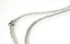 Collier Chaine complète rolo acier inoxydable platine 3mm/40cm, x1 (G0529)
