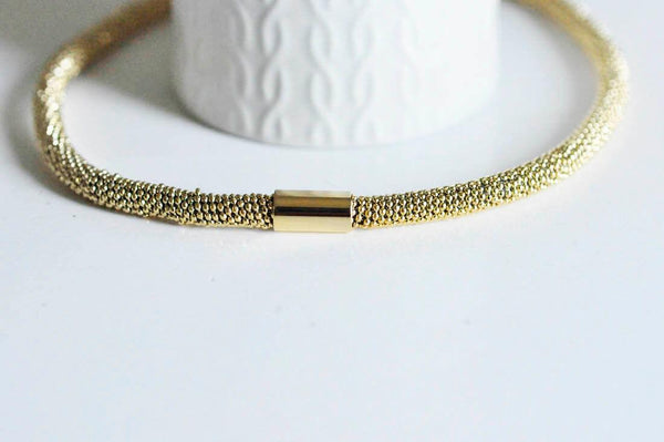 EP Collier acier dorée 14k, fourniture créative,collier acier, création bijoux,nickel free, plaqué or, chaine complète,7mm, 45cm