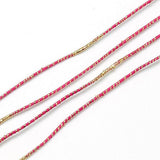 EP Cordon rose foncé or, fabrication bijoux,création bijoux,ruban mariage,fourniture créative, scrapbooking, 1.5mm, longueur 1 mètre-G1170