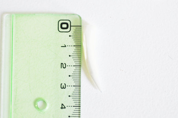 EP-Corne nacre blanche naturelle percé 33-38mm, x 2 (G2678)