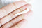 EP-Corne nacre blanche naturelle percé 33-38mm, x 2 (G2678)