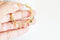EP Créoles laiton doré 16k zircon cristal multicolore bijou doré, oreille percée, cadeau anniversaire,paire boucles cristal, 51mm,la paire,G018