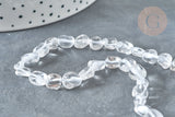 EP DOUBLON-Perle cristal de roche naturel pépite 6-8mm, fourniture créative, perle jade,pierre naturelle,jade naturel,perle pierre,perle jade,jade,6-8mm,