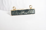 EP ÉPUISÉ Pendentif rectangle agate verte mousse,pendentif bijoux, pendentif agate,pendentif pierre, agate naturelle,agate mousse,30.5mm,G2654